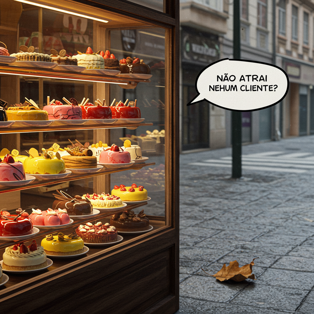 Ícone representando frustração com falta de clientes